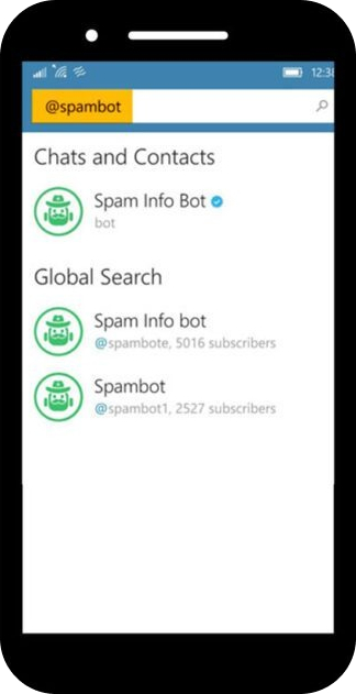 استفاده از ربات spambot برای رفع ریپورت تلگرام - گیفت سیتی