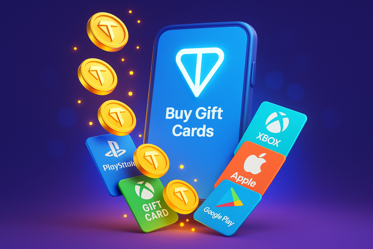 خرید مستقیم گیفت کارت با کریپتو یا ارز دیجیتال