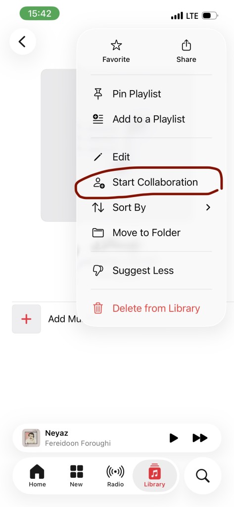 فعال‌کردن گزینه همکاری Collaboration