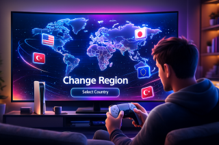 آموزش تغییر و تشخیص ریجن PSN