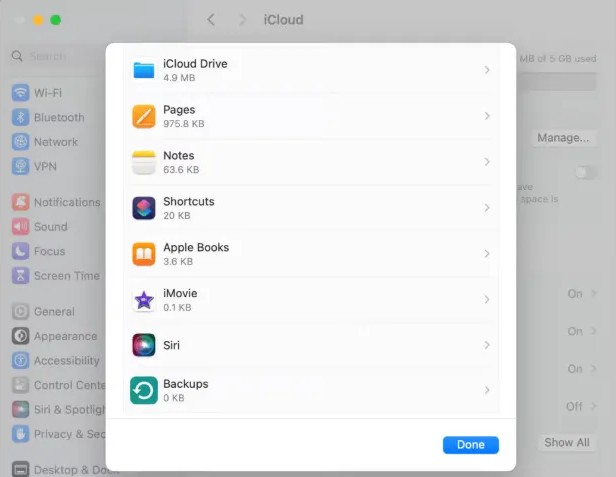 حذف نسخه‌های پشتیبان قدیمی آیکلود