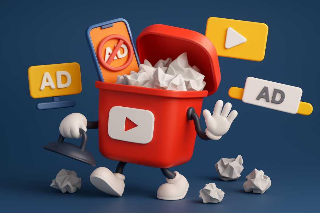 چگونه تبلیغات یوتیوب را حذف کنیم؟